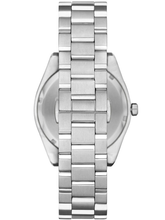 Emporio Armani Federico Men's Watch 41mm Chronograph Battery with Silver Metal Bracelet