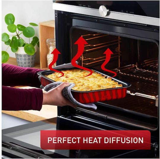 Tefal Tempo Flame Backform Aluminium mit Antihaftbeschichtung 41x29cm