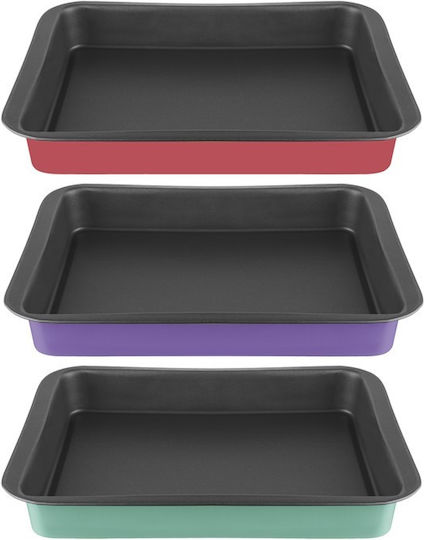 Pal Colors Ταψί Αλουμινίου με Αντικολλητική Επίστρωση Hibiscus 30x35cm
