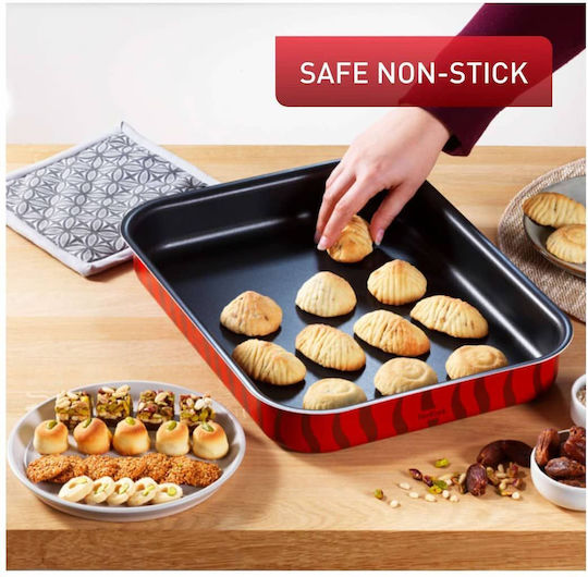 Tefal T-Flam Тава от Алуминий с Незалепващо Покритие 31x24см
