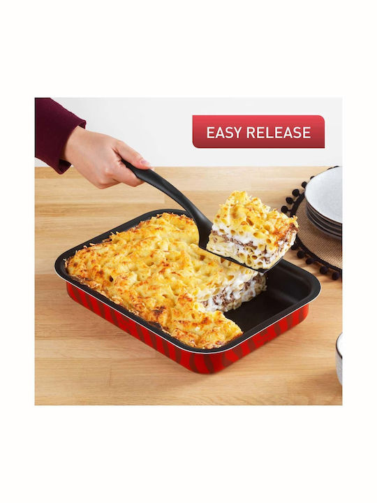 Tefal T-Flam Aluminum Rectangular Baking Pan with Non-stick Coating 31x24cm