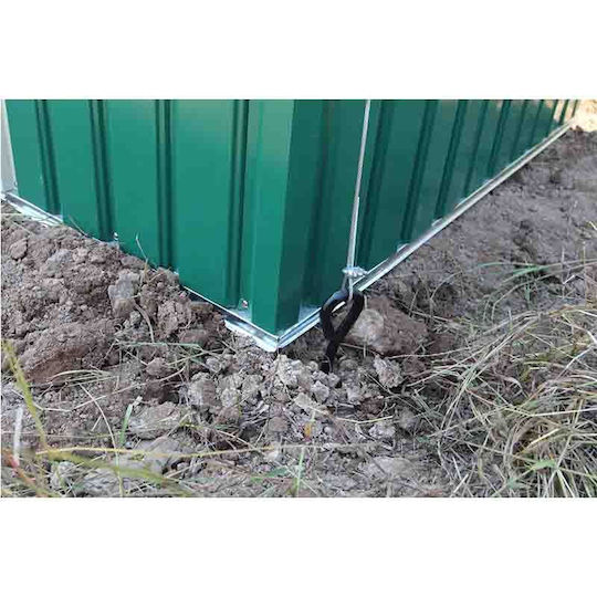 Satz von 4 Bodenankern für Metall-Gartenhäuser