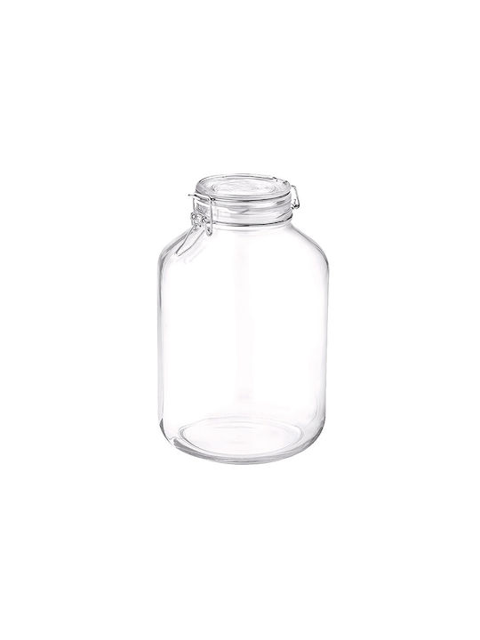 Bormioli Rocco Fido Vase General Use with Airtight Lid Glass Transparent 3000ml