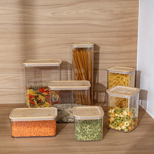 Estia ESSENTIALS General Use Vase with Lid Plastic Transparent 800ml