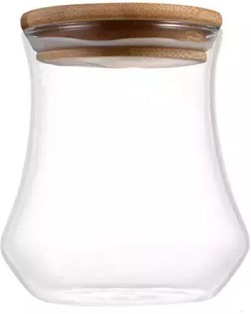 Karvounis Karvounis Allgemeine Verwendung Glas Transparentes Vasen mit luftdichtem Deckel 750ml 1 Stück