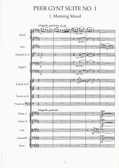 Grieg Peer Gynt Suites Nr.1&2 Full Score