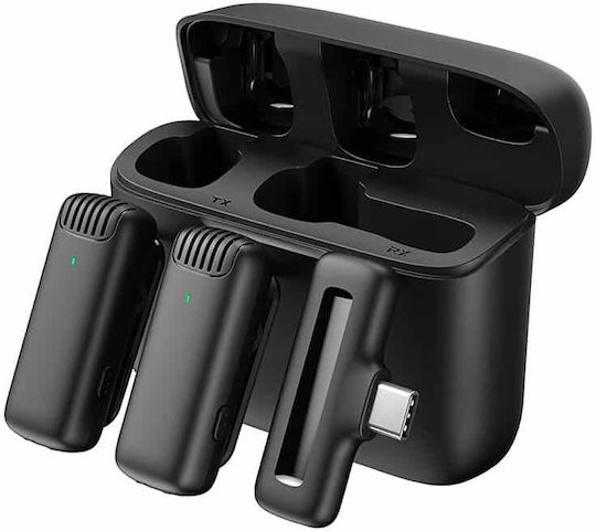 Apexel APL-MIC008 Drahtlos Mikrofon Πέτου, Clip On für Handy