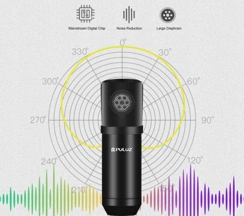 Puluz SB6439 Σετ Μικρόφωνο Clip On για Φωνητικά