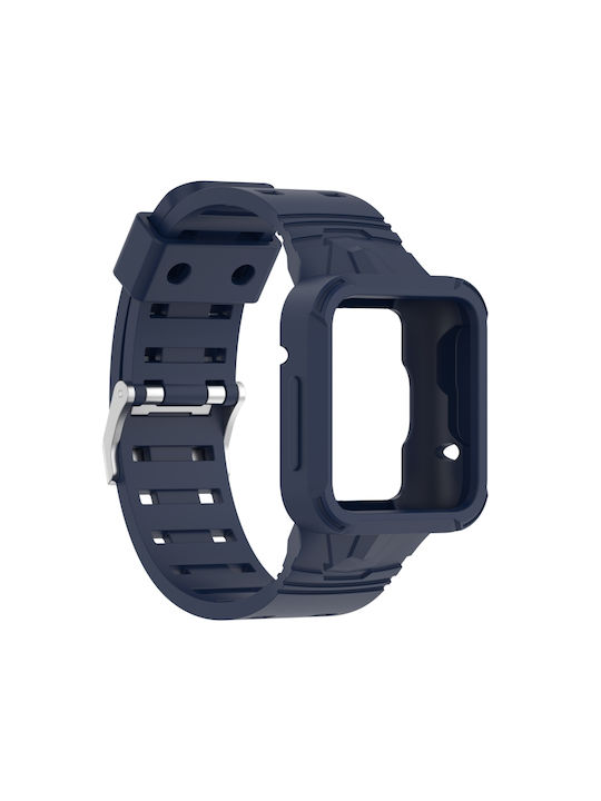Armor Protective Frame Strap Silicone Blue (Redmi Watch 2 LiteRealme Watch 2)