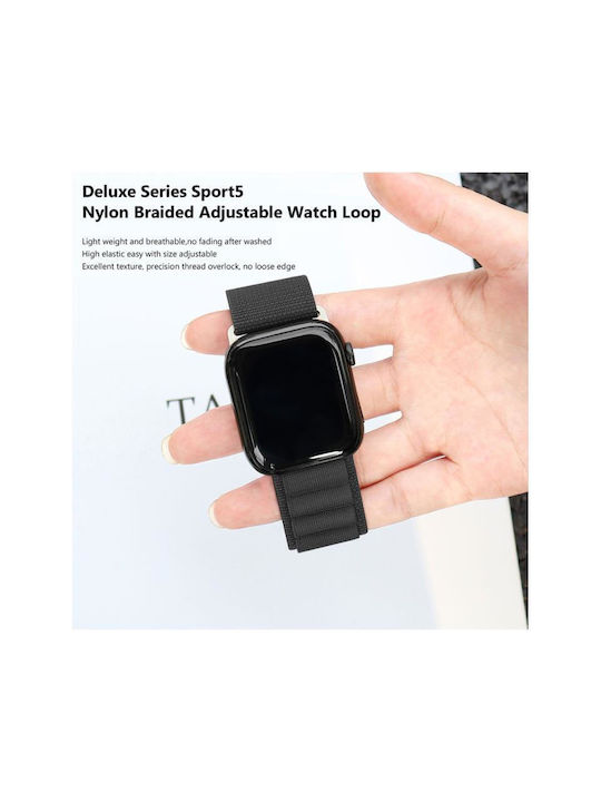 Devia Curea Tesatura Negru (Apple Watch 38/40/41/42mm)