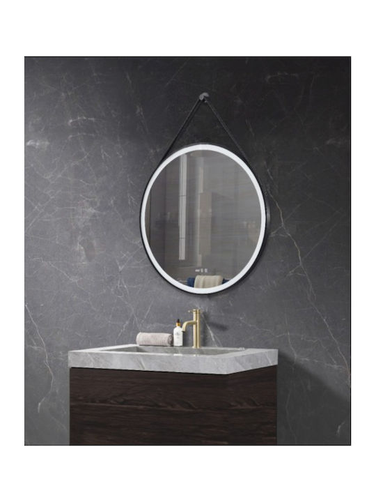 Sparke Oglindă de Baie Rotundă Lumini LED 70x70cm