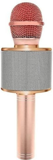 Μικρόφωνο Karaoke Ασύρματο με Ηχείο 00009002 Bluetooth Ροζ Χρυσό
