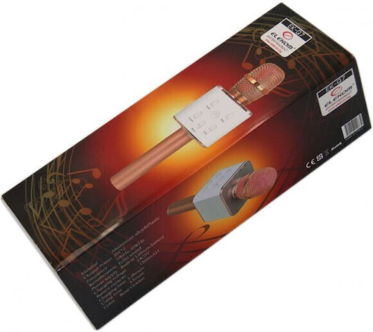 Elekom Wireless Karaoke Microphone Q7 Bluetooth Gold