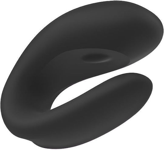 Satisfyer Double Joy Mini Δονητής για Ζευγάρια με Απομακρυσμένο Έλεγχο 9cm Μαύρος