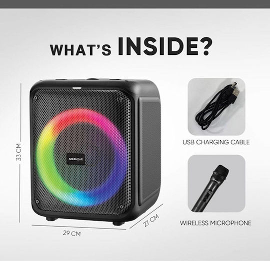Sonic Gear Karaoke Speaker With Wireless Microphone And Lighting Effects PRO 600 AX-PRO600-HD Black