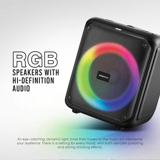 Sonic Gear Karaoke Speaker With Wireless Microphone And Lighting Effects PRO 600 AX-PRO600-HD Black