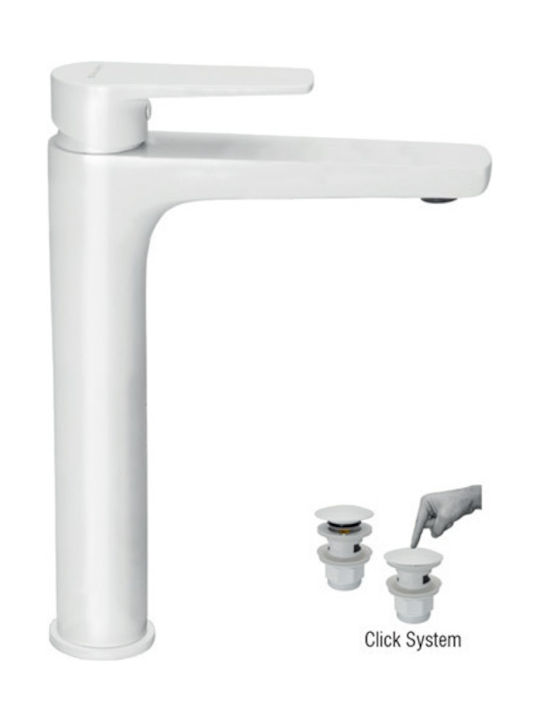 Viospiral Optima Plus Mixing Tall Sink Faucet White