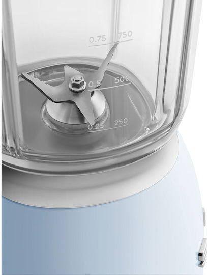 Smeg 50's Style Blender with Tritan Jug 1.5 L 800W Blue