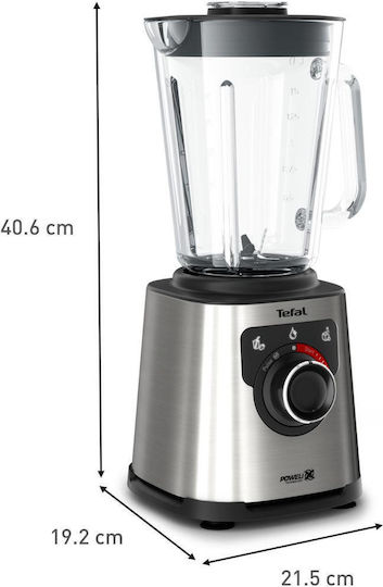 Tefal Blender for Smoothies with Glass Jug 2lt 1200W Silver