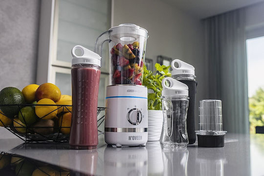N'Oveen SB2100 Blender with Plastic Jug 800 ml 500W White