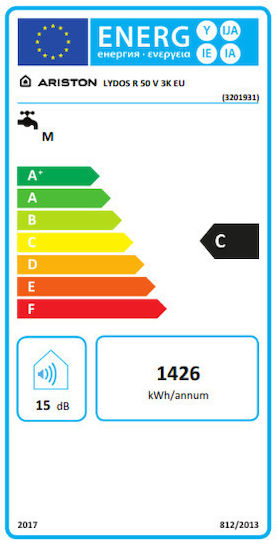 Ariston Lydos R Θερμοσίφωνας 50lt Glass Κάθετος 3kW