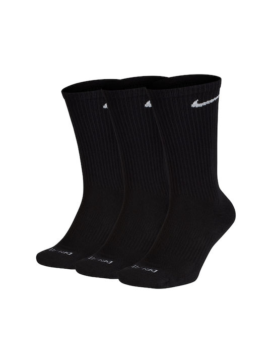 Nike Șosete Sportive Negre 3 perechi