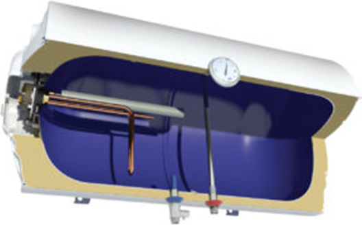 Nobel Φ36 Θερμοσίφωνας 120lt Glass Δαπέδου 4kW