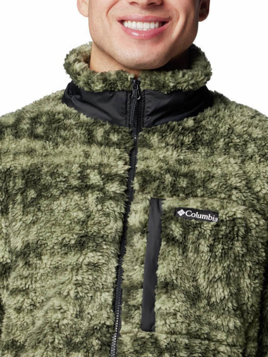 Winter Pass Ανδρική Ζακέτα Fleece Πράσινη