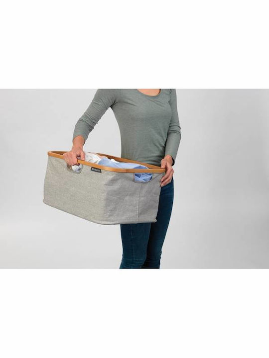 Brabantia Καλάθι Απλύτων Υφασμάτινο 40lt 54x26.5x26.5cm Γκρι