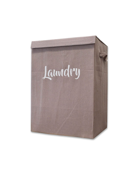 Chios Hellas Laundry Basket Fabric with Cap 40x30x55cm Pink