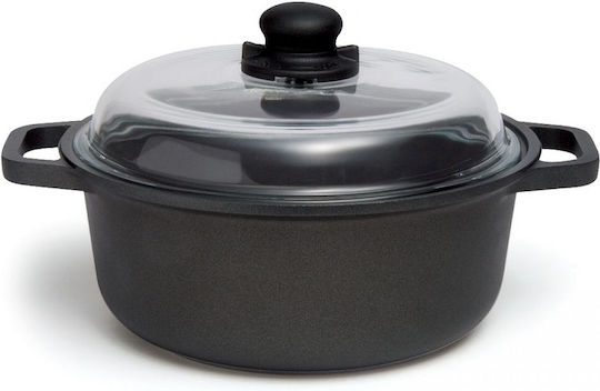 Risoli Blackplus Βαθιά Κατσαρόλα από Χυτό Αλουμίνιο 3.5lt / 24cm