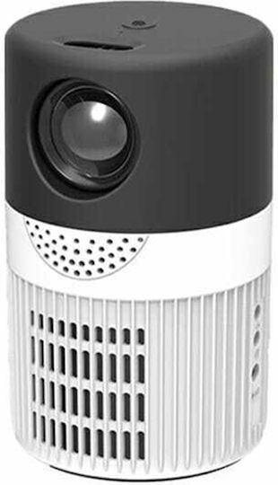 KY-T400 Mini 3D Projector LCD Full HD LED Lamp with Built-in Speakers White
