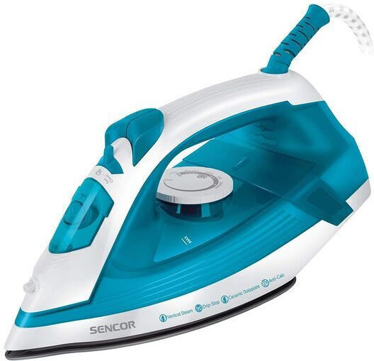 Sencor Steam Iron 2000W with Ceramic Plate and Continuous Steam Supply 25g/min
