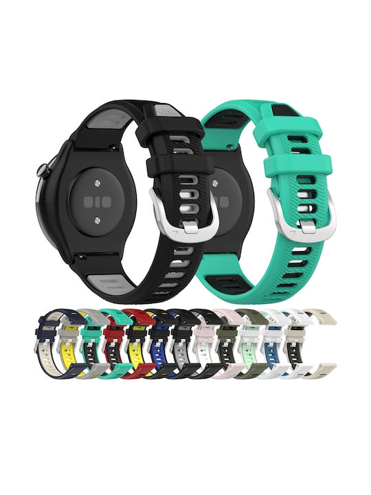 Texture Two Color Armband Silikon Army Green Black (Amazfit GTS 4)