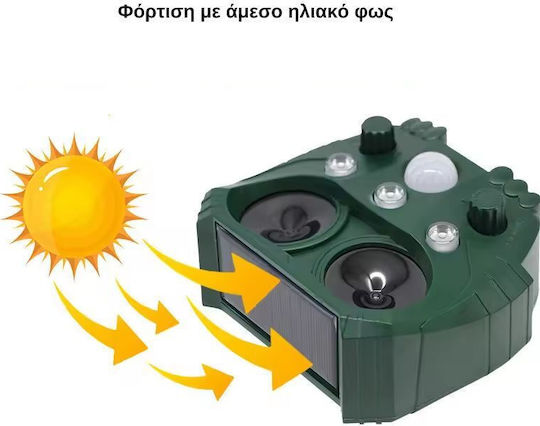 Dispozitiv cu Ultrasunete de Repulsie Rozătoare Solar