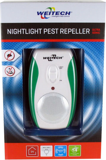 Weitech Pest Repeller Συσκευή Υπερήχων Απώθησης Τρωκτικών