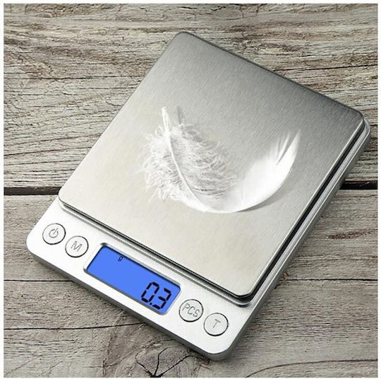 Ruhhy Digital Kitchen Scale with Bowl 1gr/2kg Inox