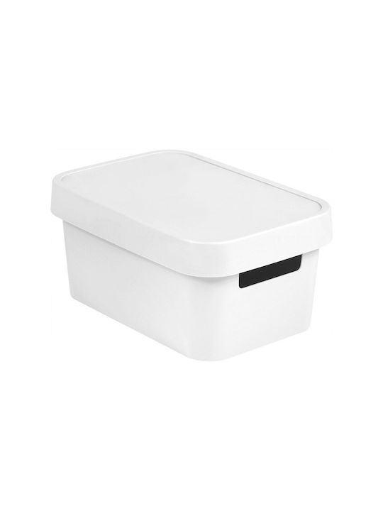 Curver Infinity Plastic Storage box with Cap White 36x27x22cm 1pcs