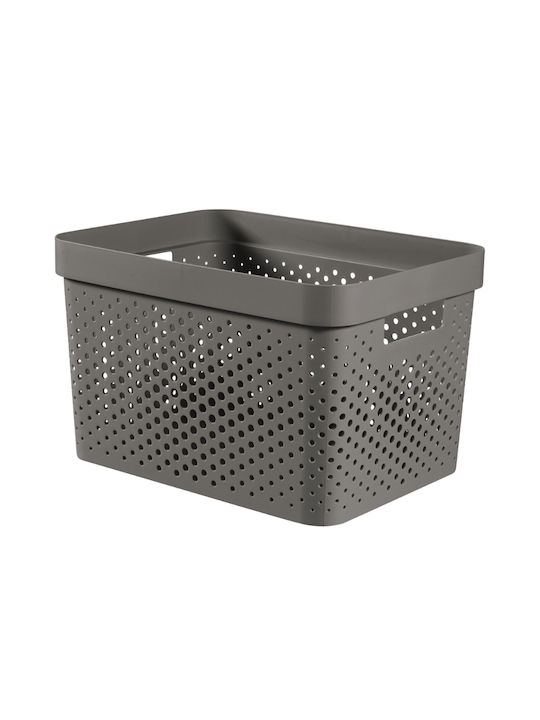 Curver Plastic Cutie de Depozitare cu Capac Gri 36x27x22cm 1buc
