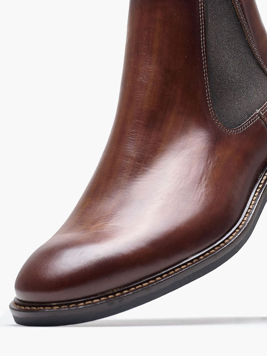 Damiani Leather Brown Boots