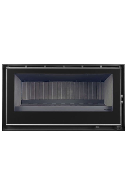 Bellido Llama Cristal 100 Șemineu cu inserție Caseta Lemn 11.6kW Drept cu ușă glisantă Rezervor de expansiune închis