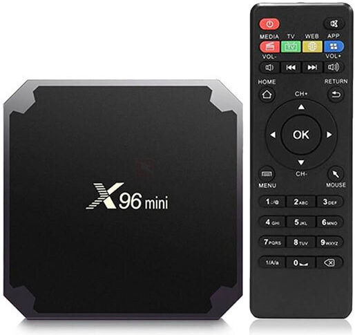 TV Box X96 Mini 4K UHD with WiFi USB 2.0 1GB RAM and 8GB Storage Space with Operating System Android 8.1