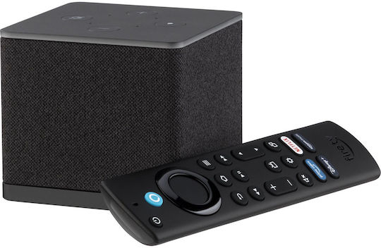 Amazon ТВ кутия Fire TV Cube 2022 B09BZWZS6S 4K UHD с WiFi USB 2.0 2GB RAM и 16GB Памет за съхранение с Операционна система Android 9.0 и Alexa