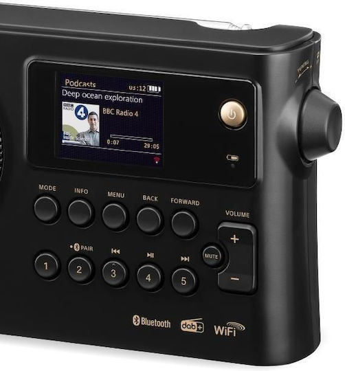 Sangean WFR-28 Φορητό Ραδιόφωνο με Bluetooth και USB Μαύρο