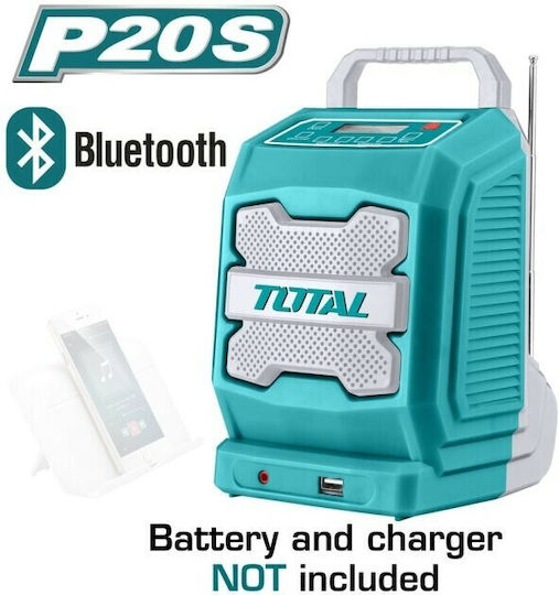 Total TJRLI2001 Επιτραπέζιο Ραδιόφωνο Μπαταρίας με USB Μπλε