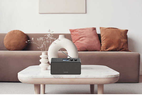 Kenwood GCT-25-CRST90SB Επιτραπέζιο Ραδιόφωνο Επαναφορτιζόμενο DAB με USB Μαύρο