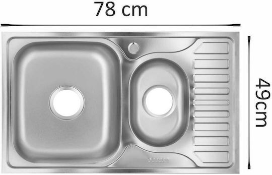 Freddo Ένθετος Inox Μ78xΠ49cm Γκρι Freddo Ένθετος Inox Μ78xΠ49cm Γκρι