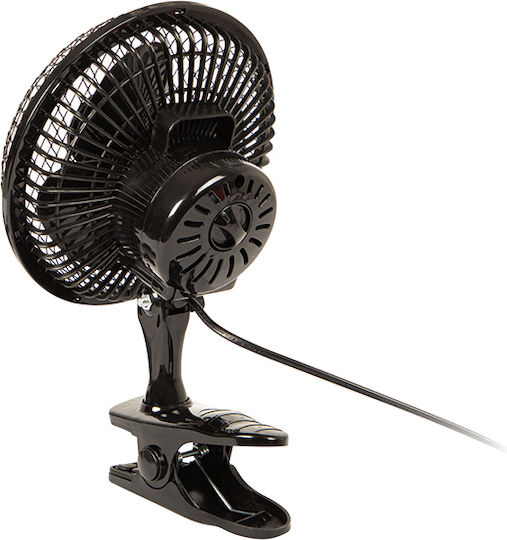 Blow Fan With Clip 25W Fan Diameter 15.24cm Black