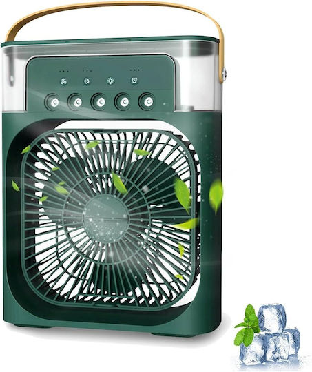 Ventilator USB Cu Apă și Iluminare 10W Verde