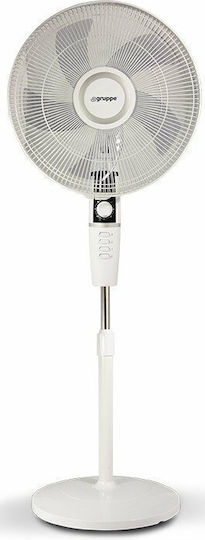 Gruppe FS 40-413 Pedestal Fan 60W Fan Diameter 40cm White